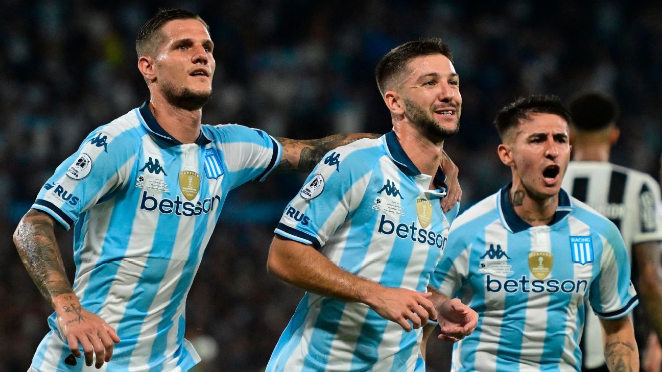 El fixture de Racing en la Libertadores 2025 - ESPN