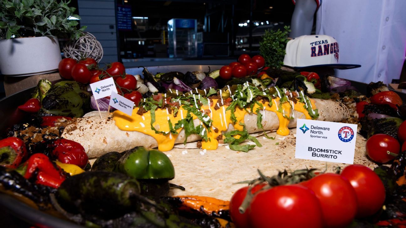 Rangers' Boomstick Burrito lead new MLB park confections