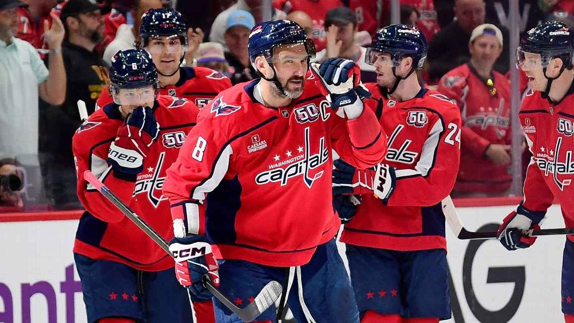Ovechkin on ice