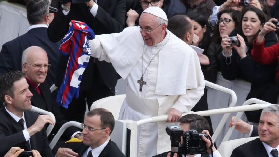 Pope Francis and San Lorenzo