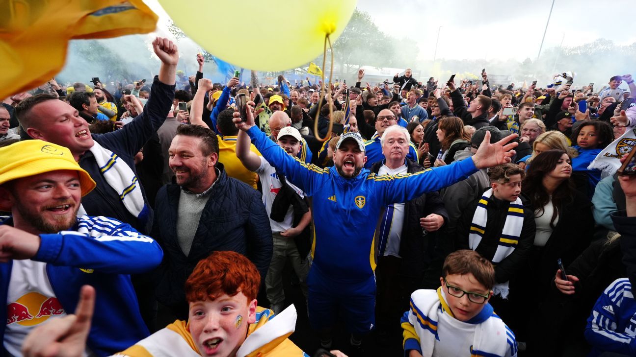 Leeds United, Burnley mark Premier League returns with wild celebrations