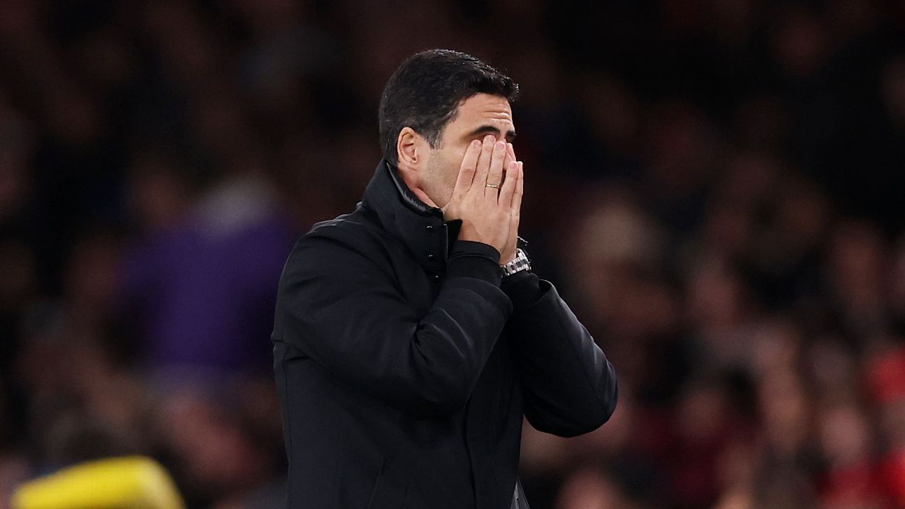 Arteta: Arsenal 'dropped standards' against Palace