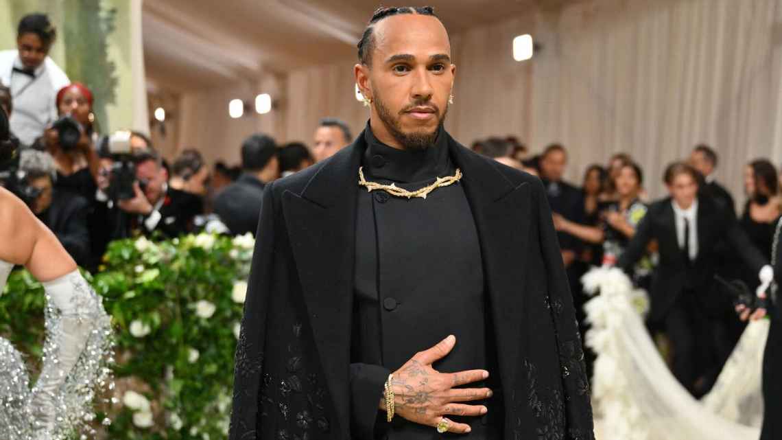 Lewis Hamilton at Met Gala 2024