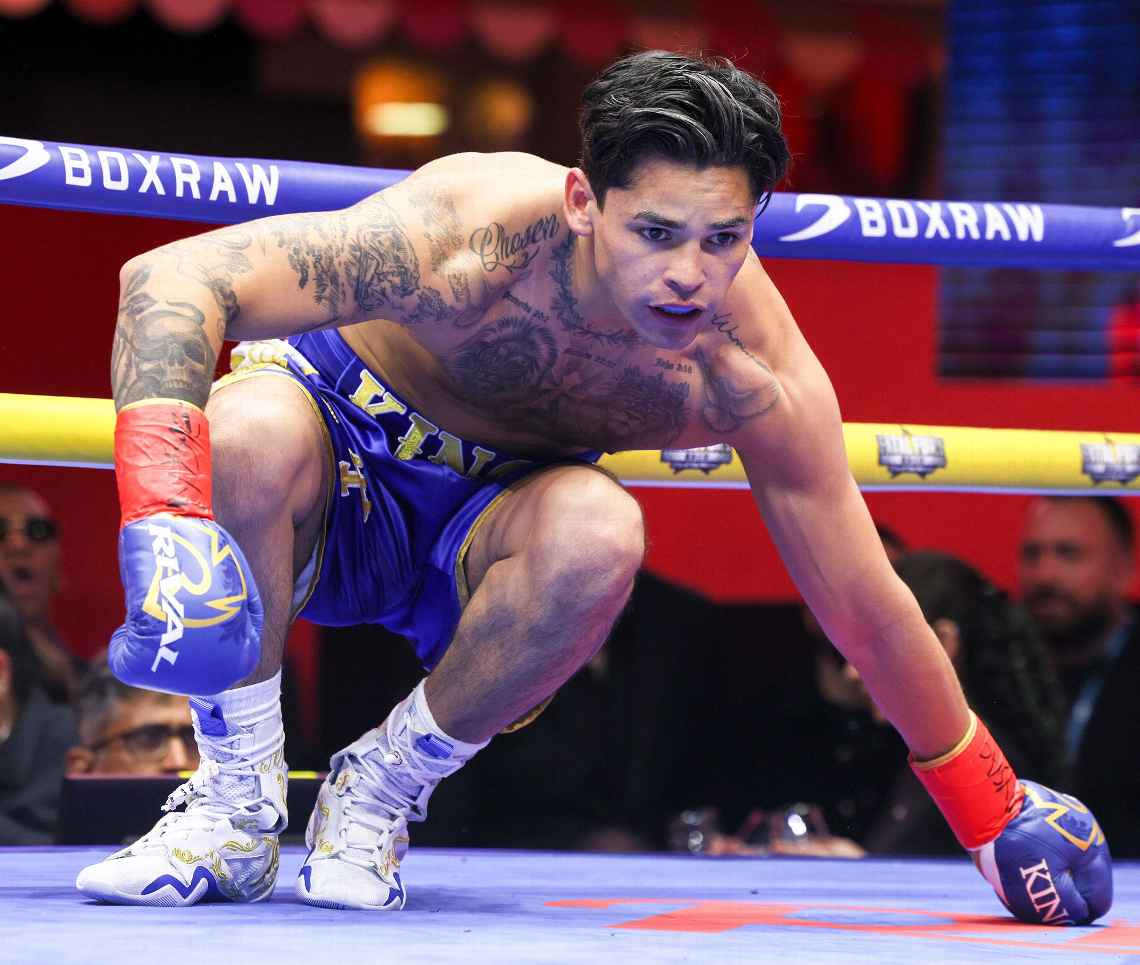 Rolly Romero celebrates knockdown