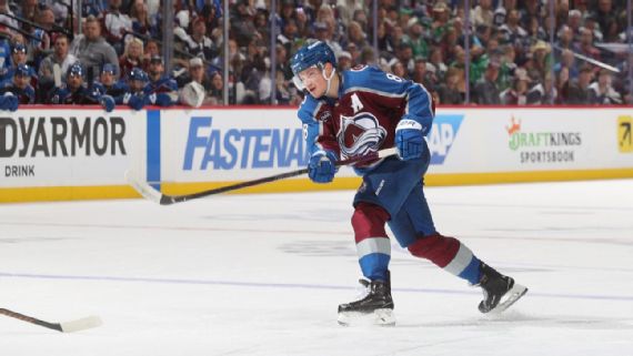 Cale Makar on the ice