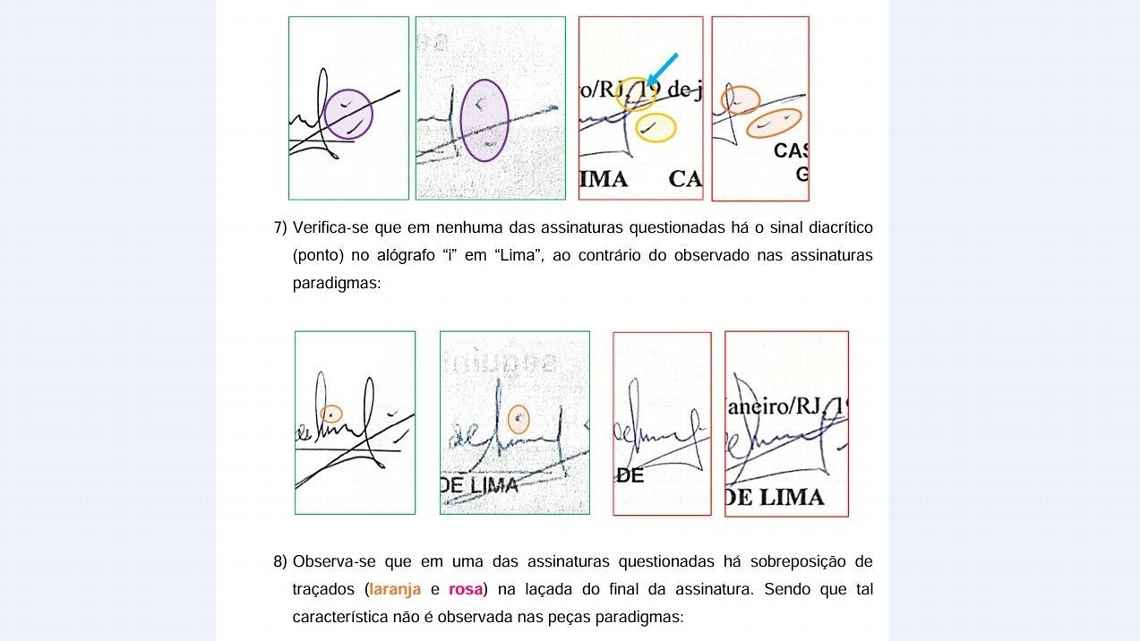 Polêmica assinatura de Coronel Nunes em documento de janeiro de 2025 - Foto: Reprodução/ESPN