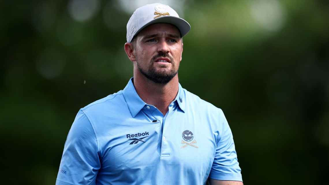 Bryson DeChambeau golfing