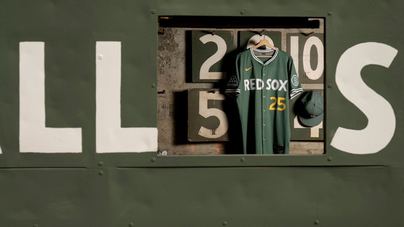 Red Sox unveil latest City Connect uniforms, which pay homage to iconic Green Monster