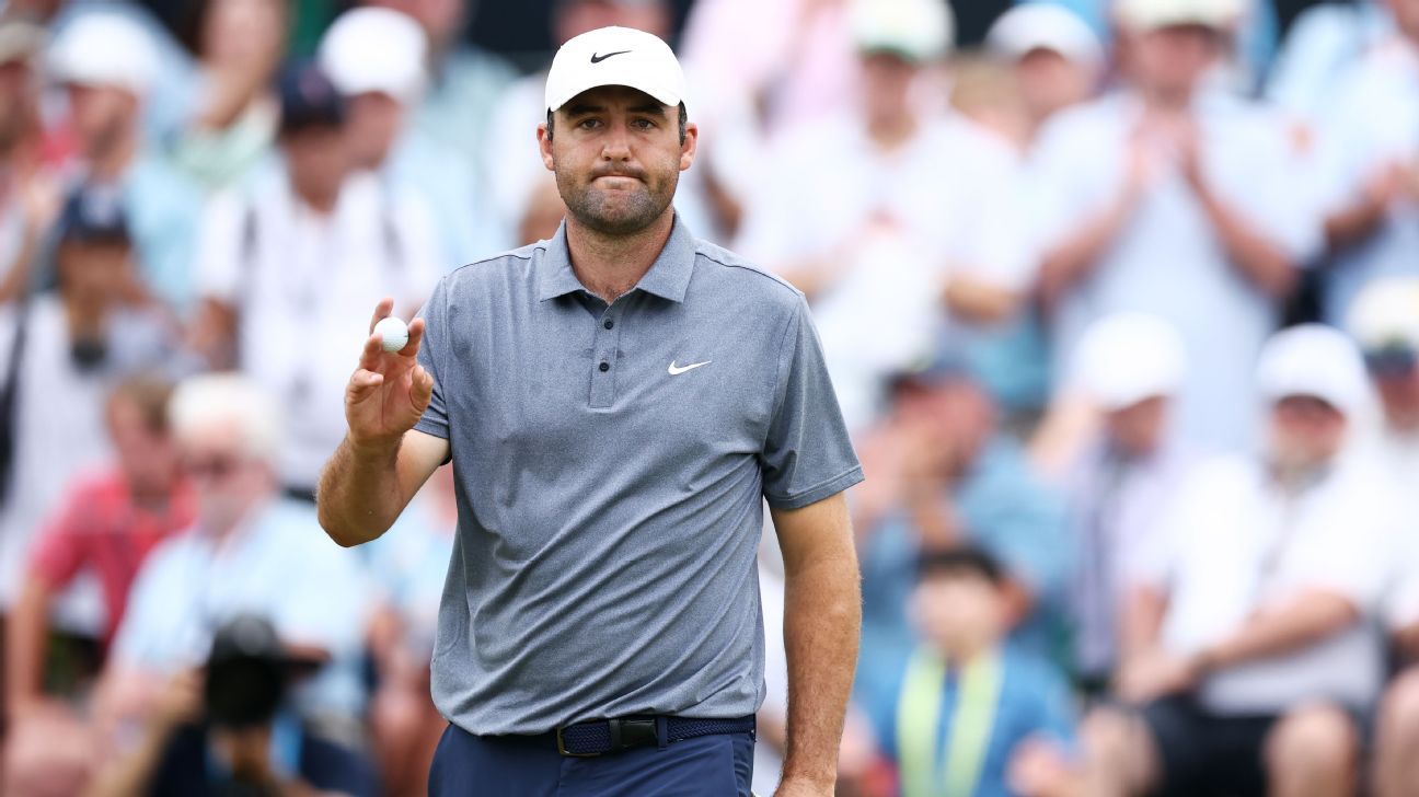 Scottie Scheffler está a solo tres golpes del liderato antes de la tercera ronda del PGA Championship.