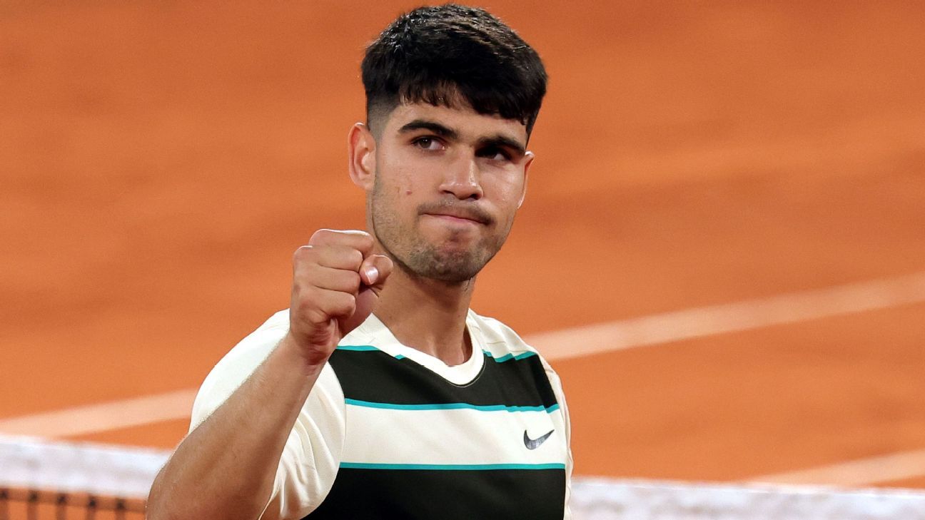 Alcaraz is the defending French Open champion.