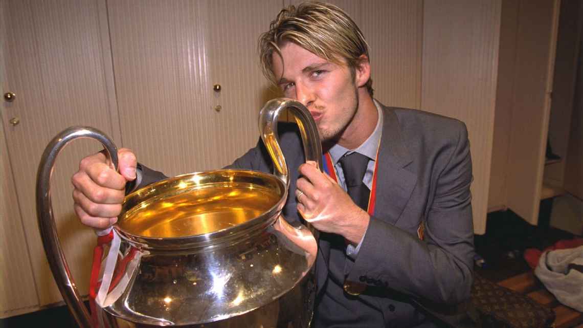 Дэвид Бекхэм в форме Манчестер Юнайтед