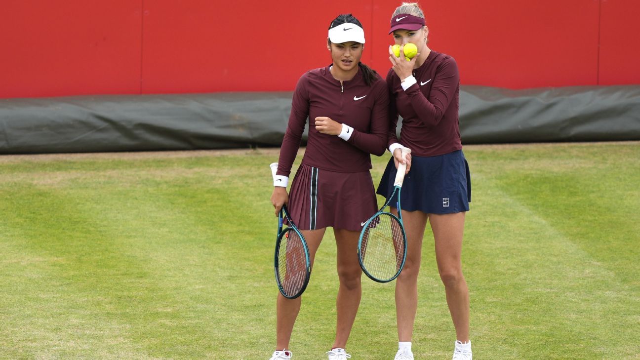 Raducanu, Boulter fall in doubles at Queen’s Club