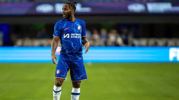 Raheem Sterling‌ in street​ clothes