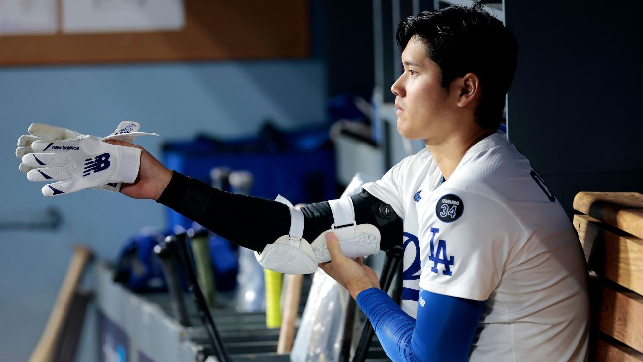 Dodgers desperately need Shohei Ohtani's arm, but his bat will do -- for now
