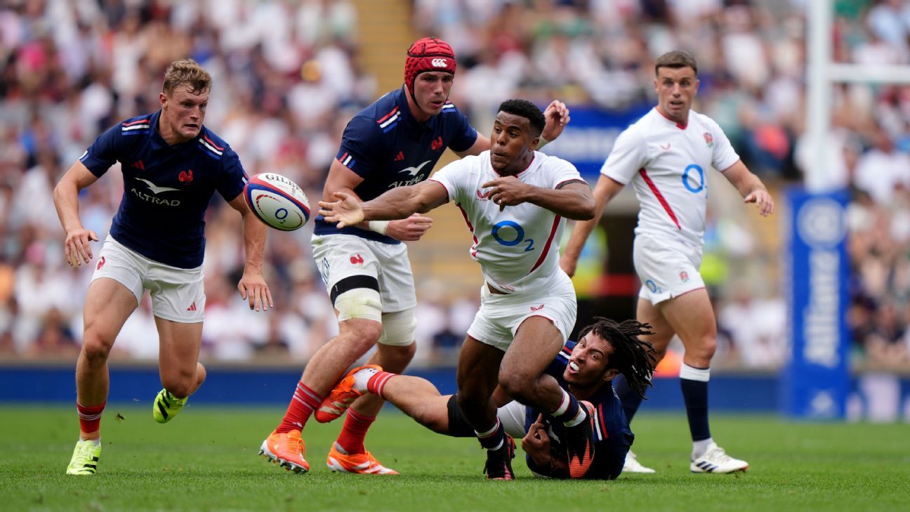 Francia vence a Inglaterra XV en Twickenham: Taofifenua da la victoria (26-24)