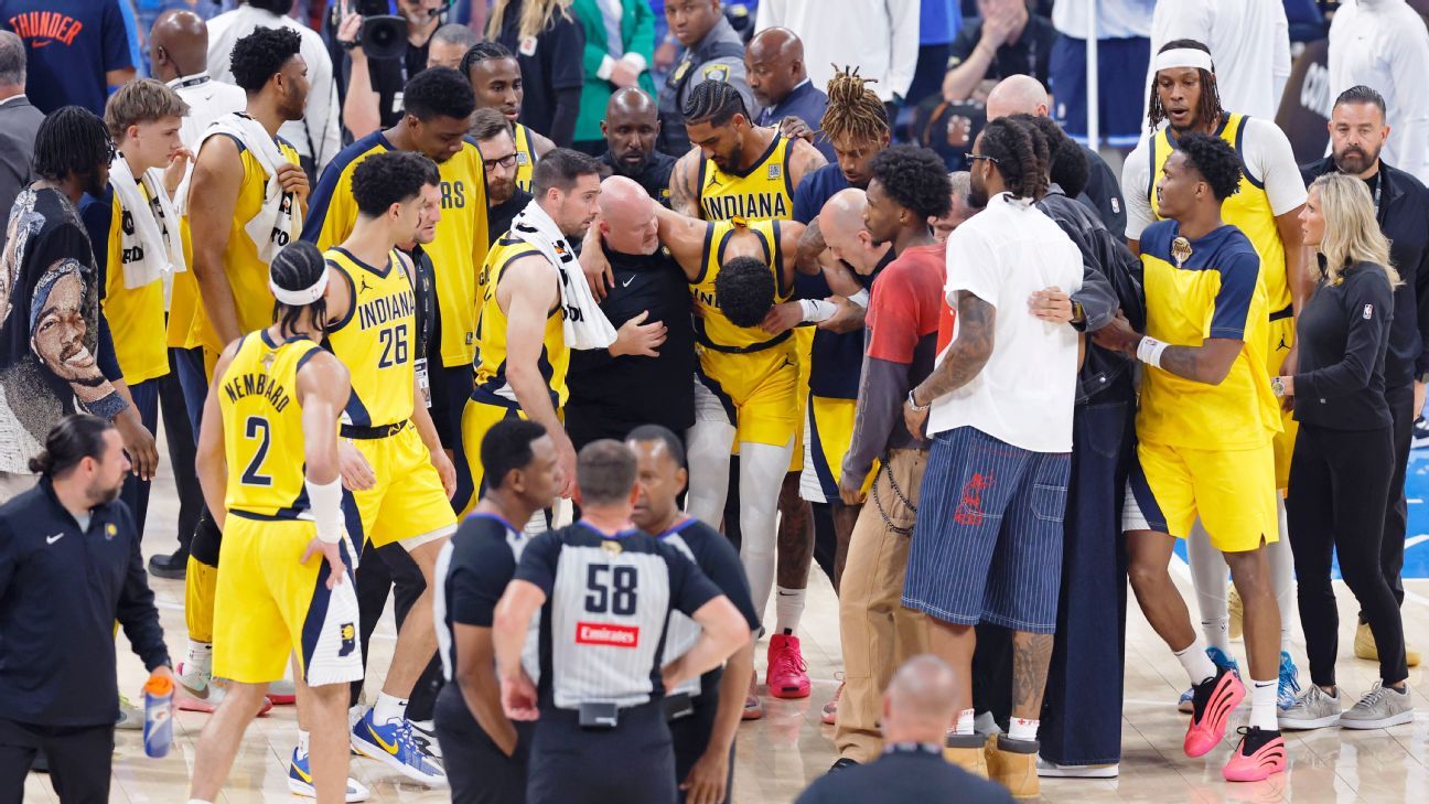 Pacers lose Haliburton to Achilles injury in Game 7