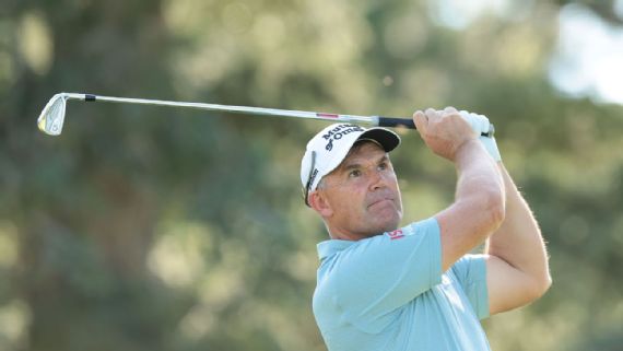 Harrington & Hensby Lead U.S. Senior Open 2024 Padraig Harrington at the U.S. Senior open