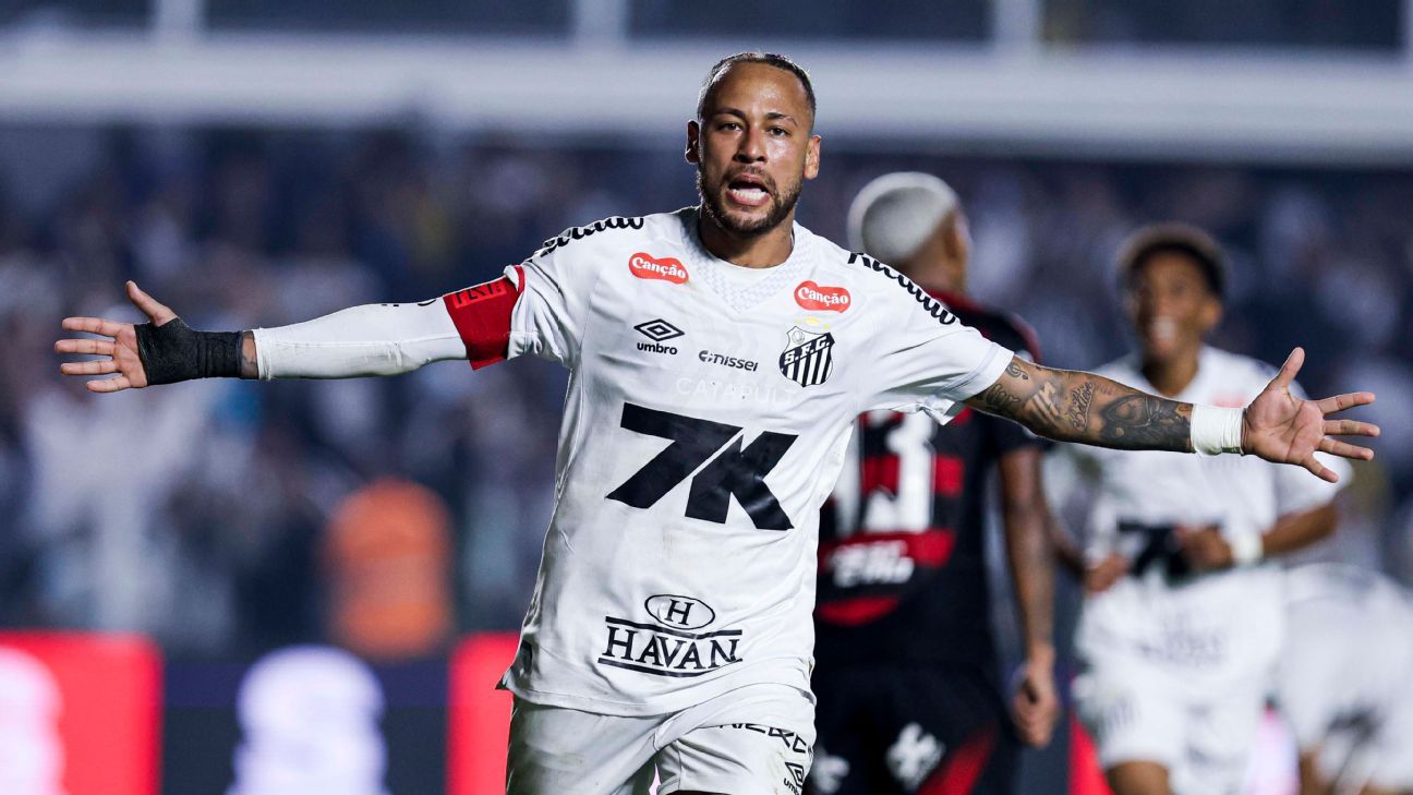 Neymar garante vitória do Santos sobre o Flamengo e ameaça liderança.