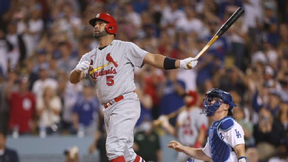 Albert Pujols in Cardinals uniform