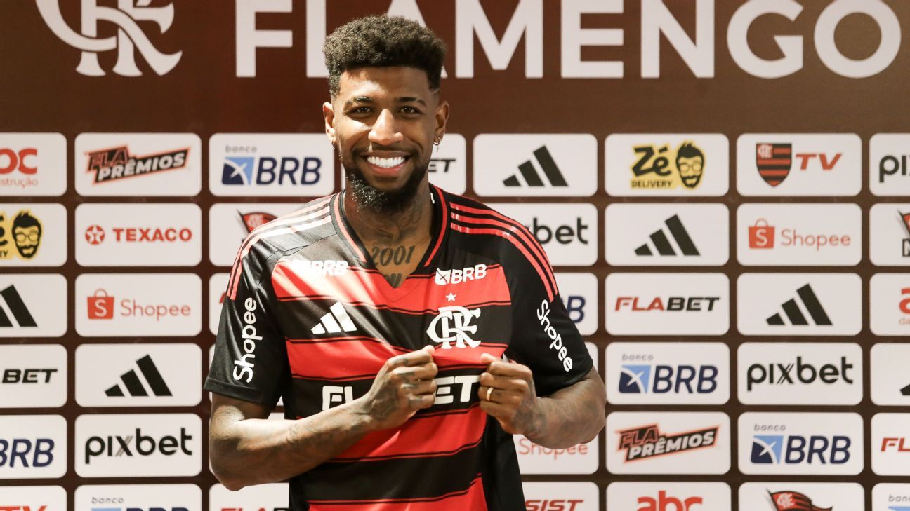 'Era flamenguista e não sabia': Emerson Royal precisa 'se explicar' em apresentação ao Flamengo