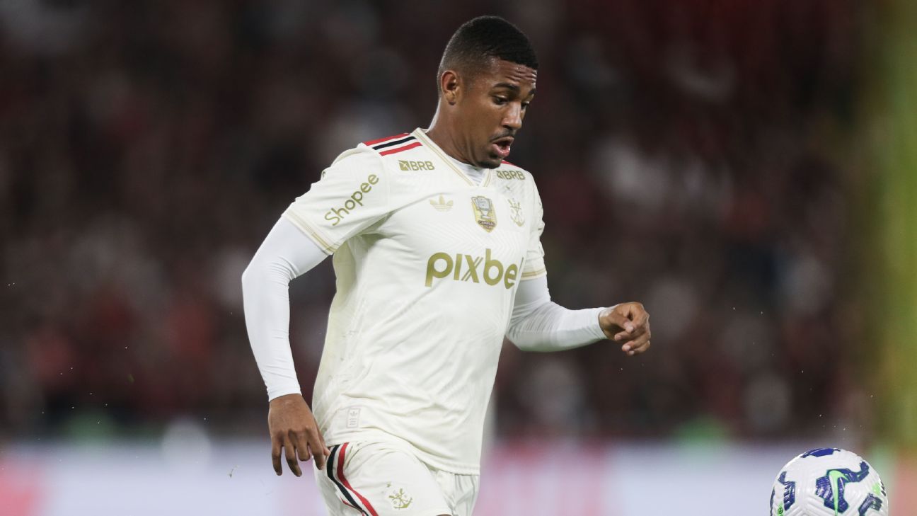 Estreia de Samuel Lino pelo Flamengo: primeiros minutos confusos em campo.