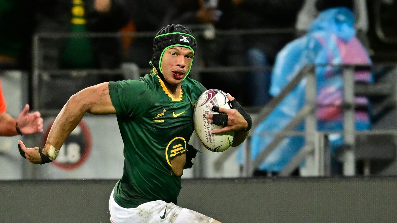 Porthen debuta como titular con Springboks vs Japón: Análisis y alineación 2 Springboks winger Kurt-Lee Arendse returns.