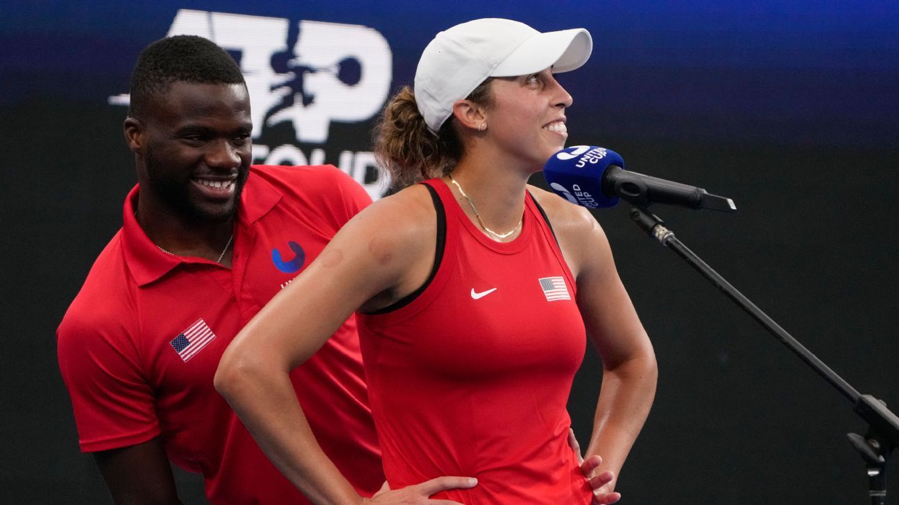 Madison Keys y Frances Tiafoe en el US Open
