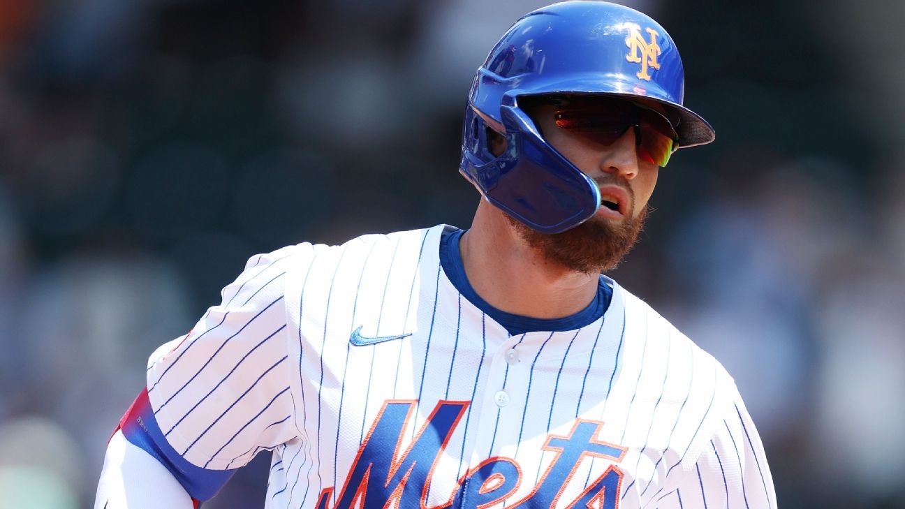 Mets OF Nimmo (neck) exits early at Nationals