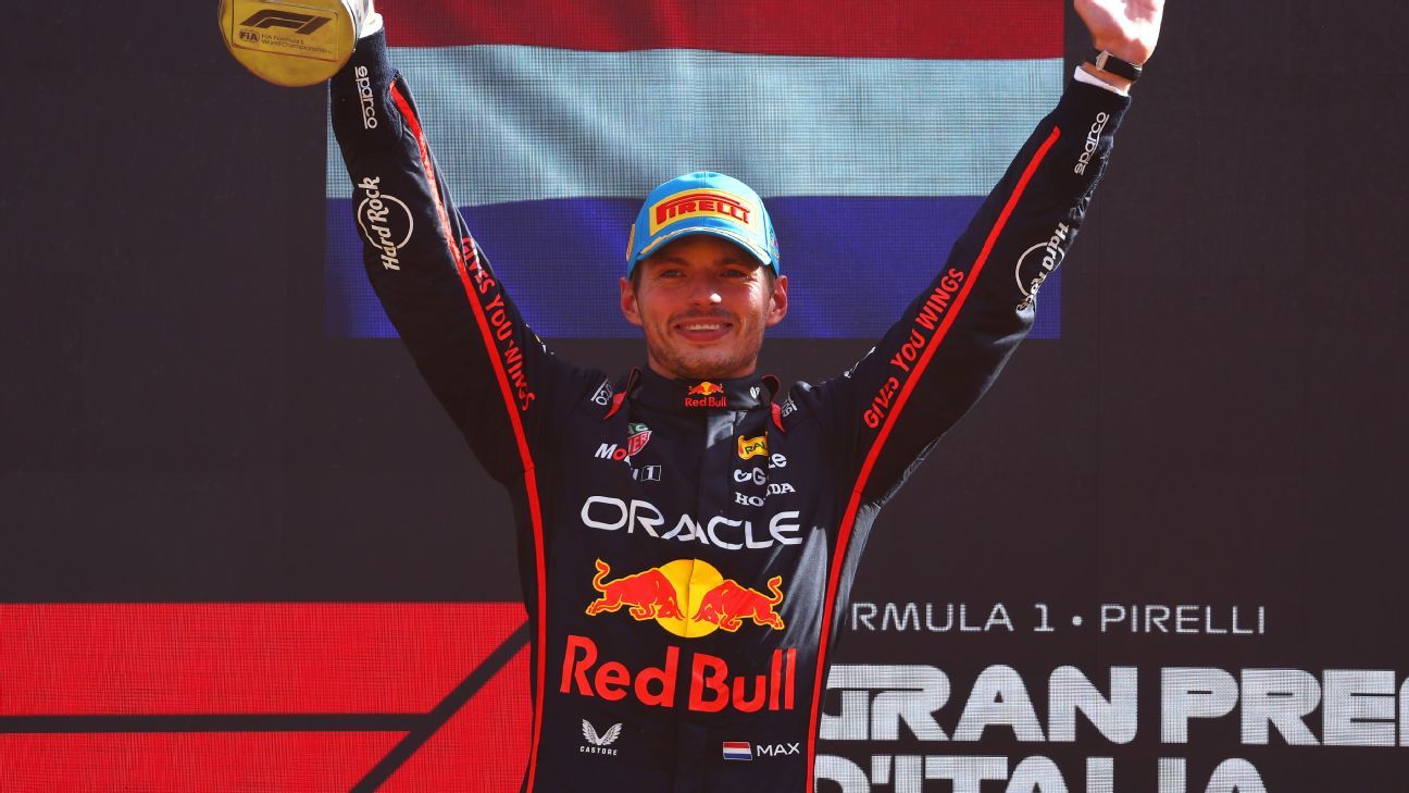 Verstappen dominates McLarens to win Italian GP