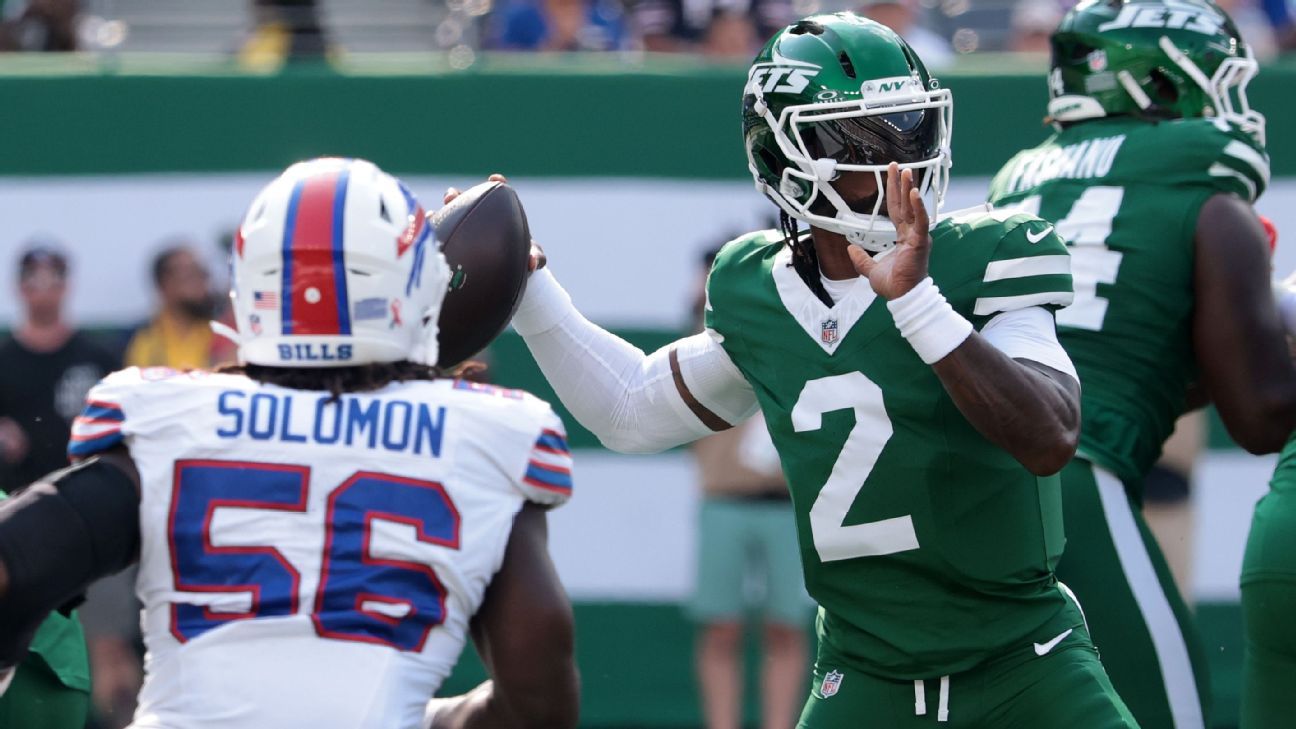 Jets to prep plan for QB Tyrod Taylor in case Justin Fields out - ESPN