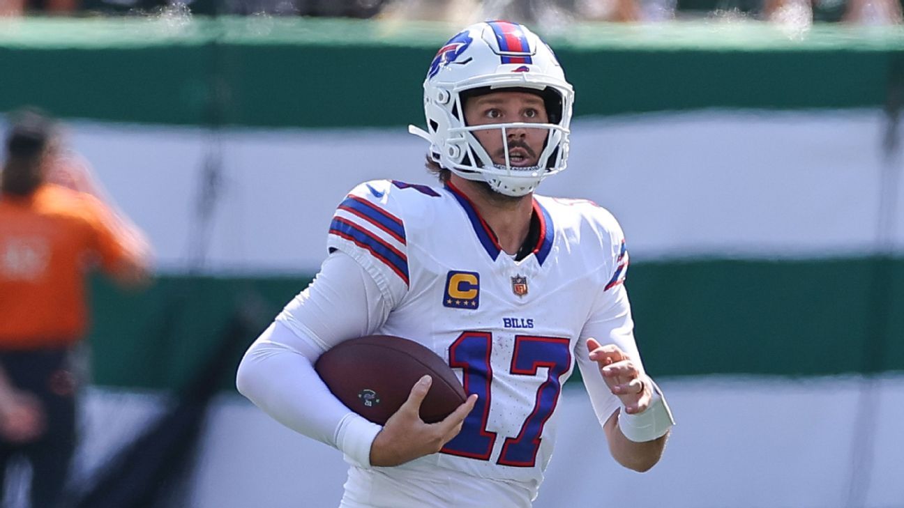 Bills QB Allen likely to wear visor to protect nose
