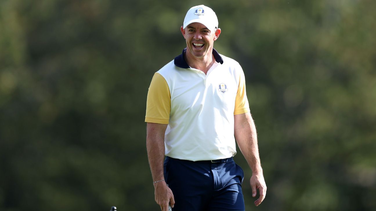 Rory McIlroy en la Ryder Cup.