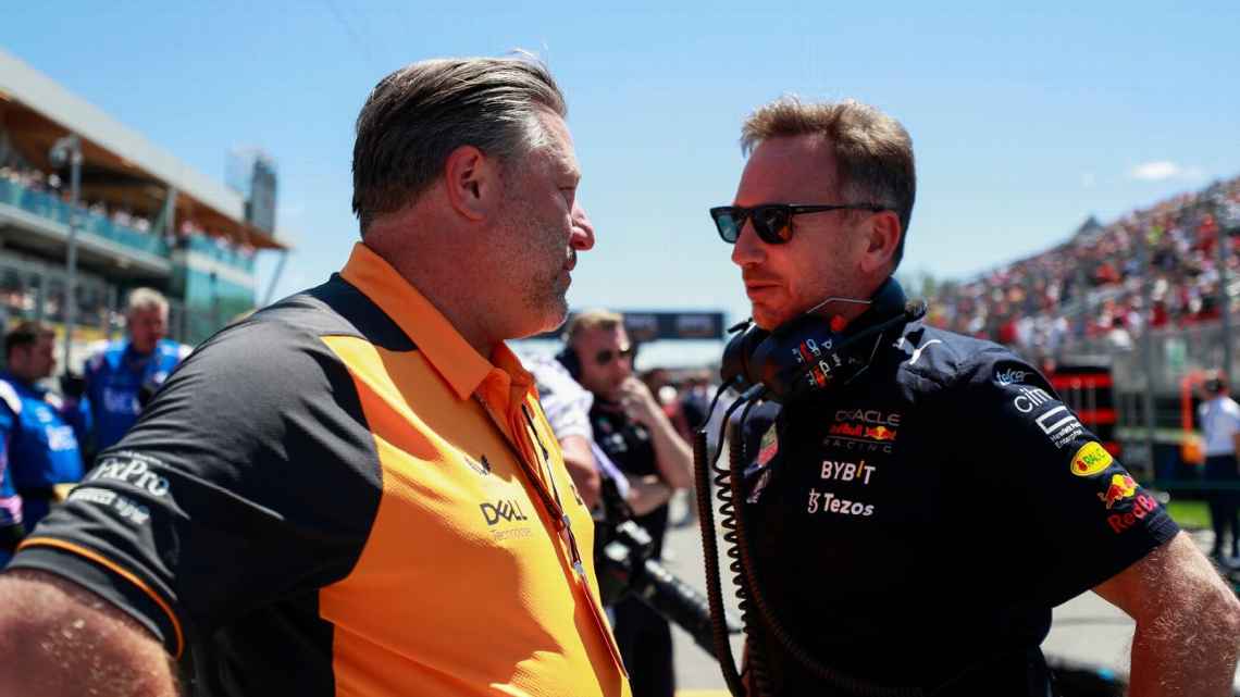 Christian Horner e Zak Brown