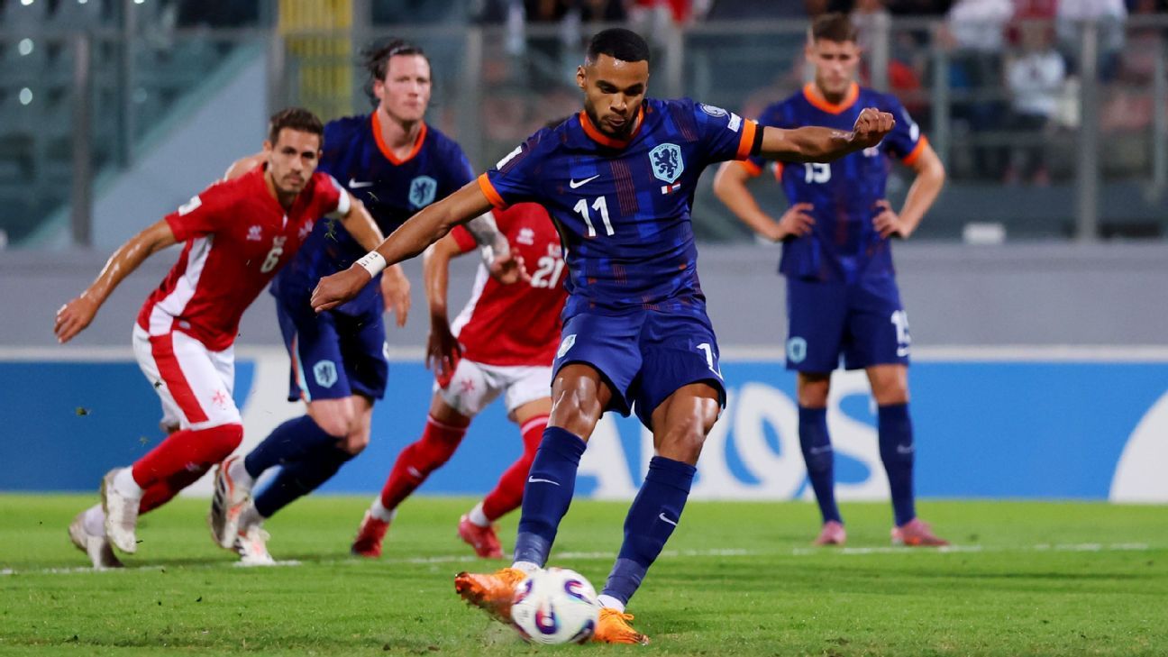 Memphis Depay sai do banco e marca, Gakpo tem noite de gala e Holanda encaminha vaga na Copa com goleada