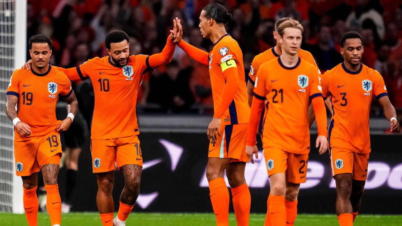 Países Bajos goleó a Finlandia y se acerca al Mundial 2026 - ESPN