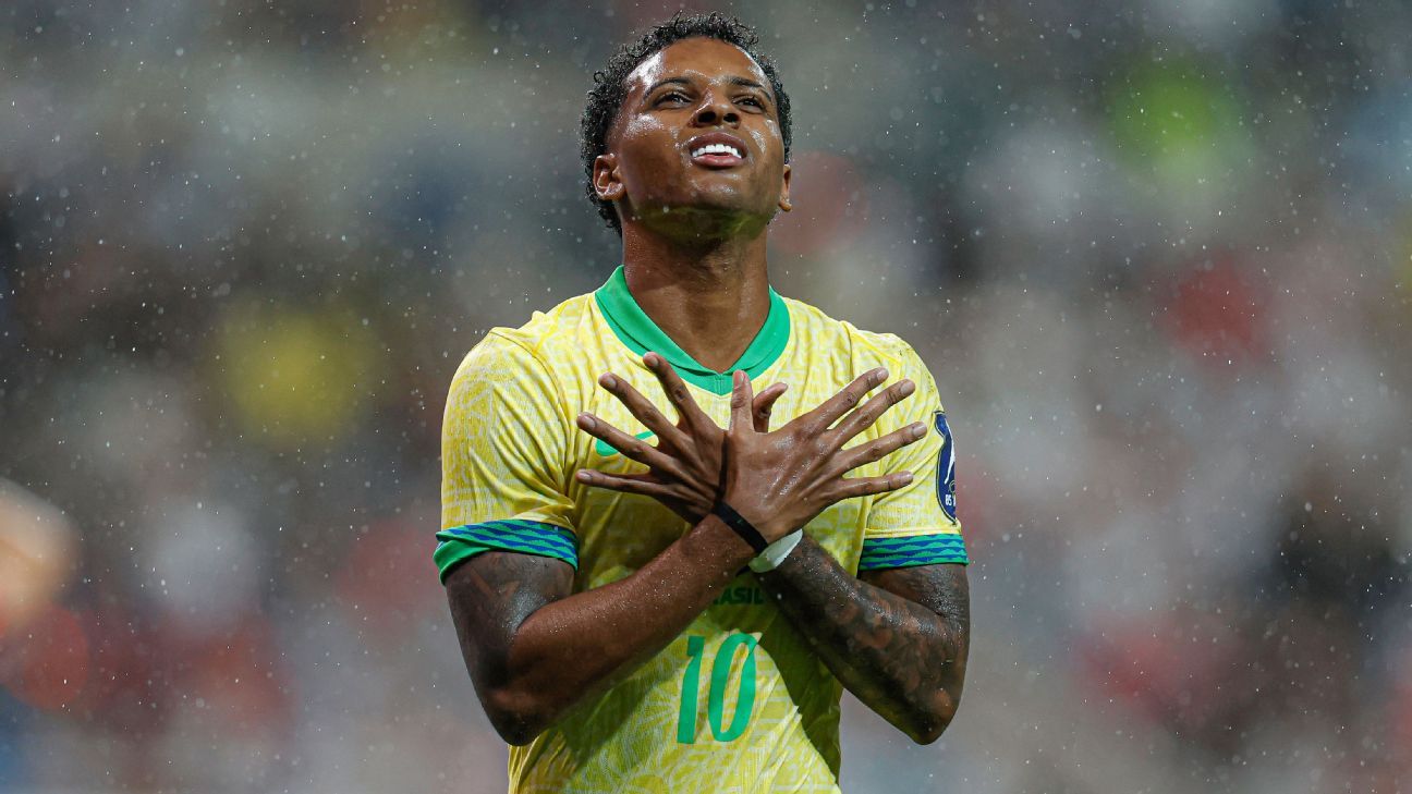 Atuações na seleção motivam Rodrygo em busca de espaço perdido no Real Madrid