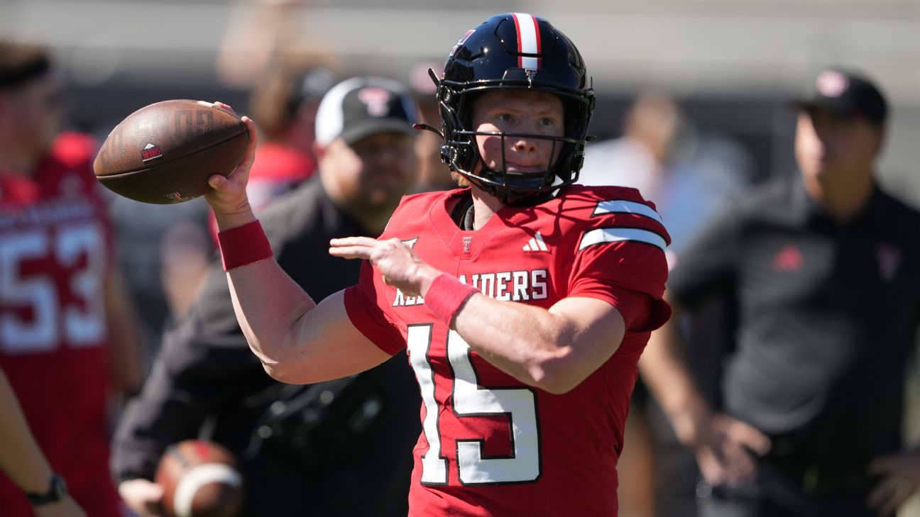 Source: Texas Tech to again start QB Hammond