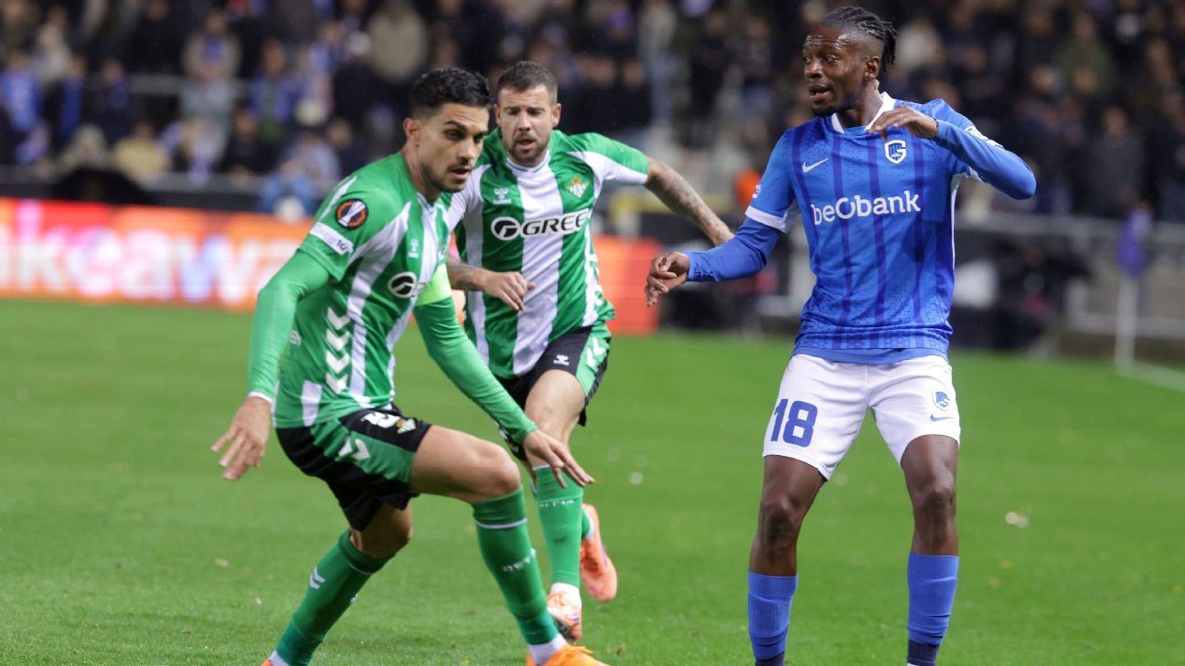 El Betis de Pellegrini empató en Bélgica ante Racing Genk - ESPN