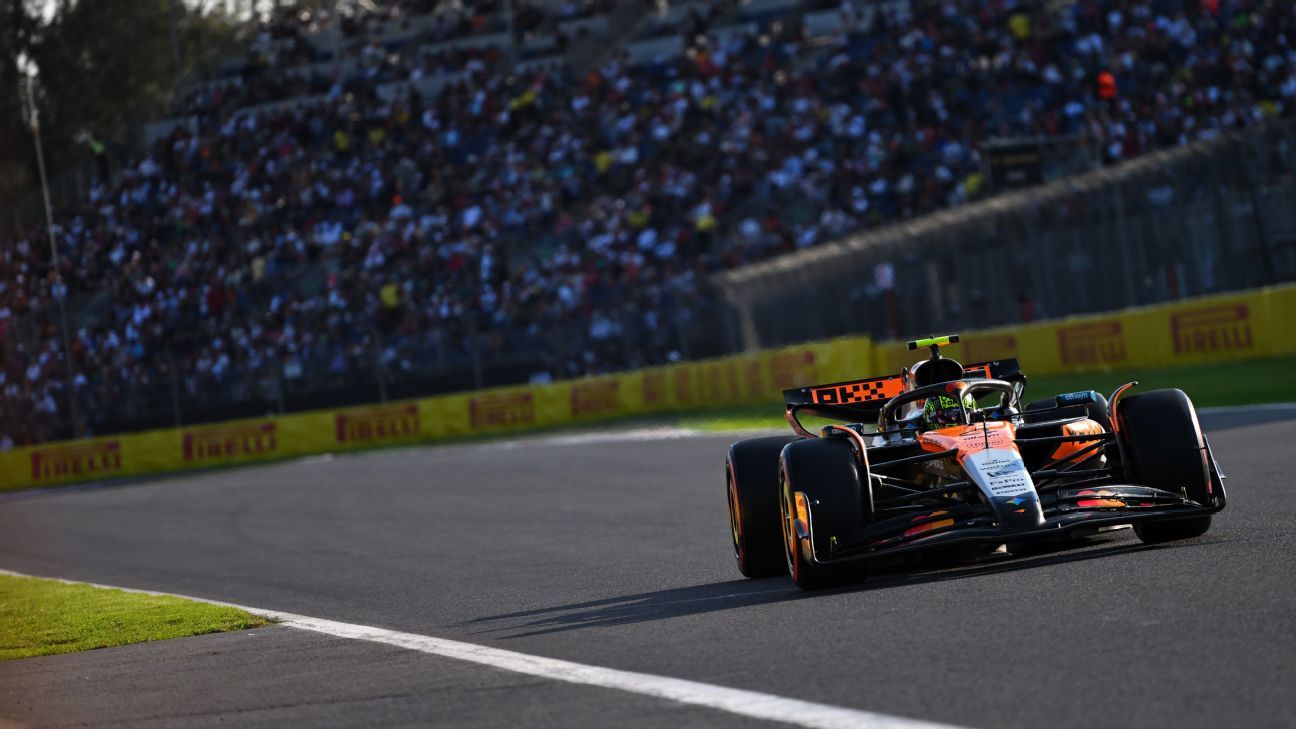 Lando Norris le plus rapide lors des derniers essais au Mexique