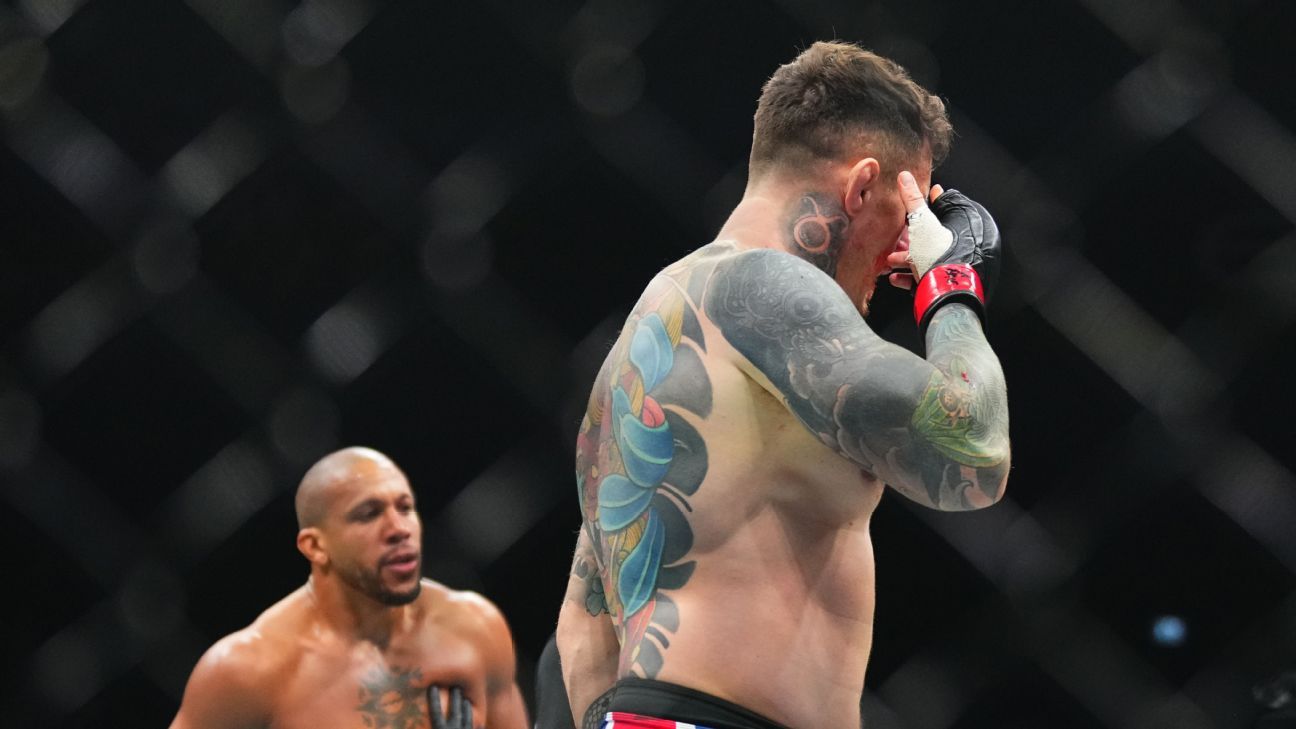 UFC 321 results: Eye poke ends Tom Aspinall vs. Ciryl Gane fight
