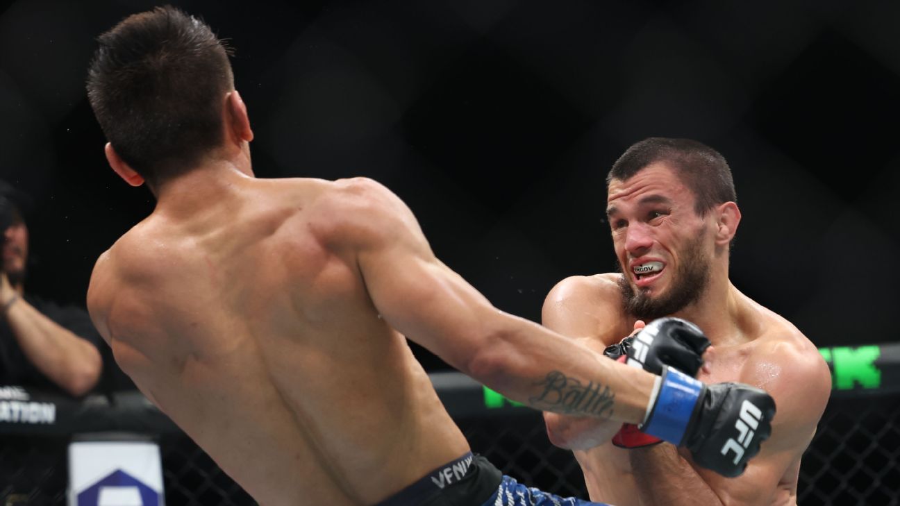 UFC 321: Aspinall-Gane en caos, Dern campeona y Nurmagomedov brilla. 2 UFC 321: Aspinall-Gane en caos, Dern campeona y Nurmagomedov brilla.