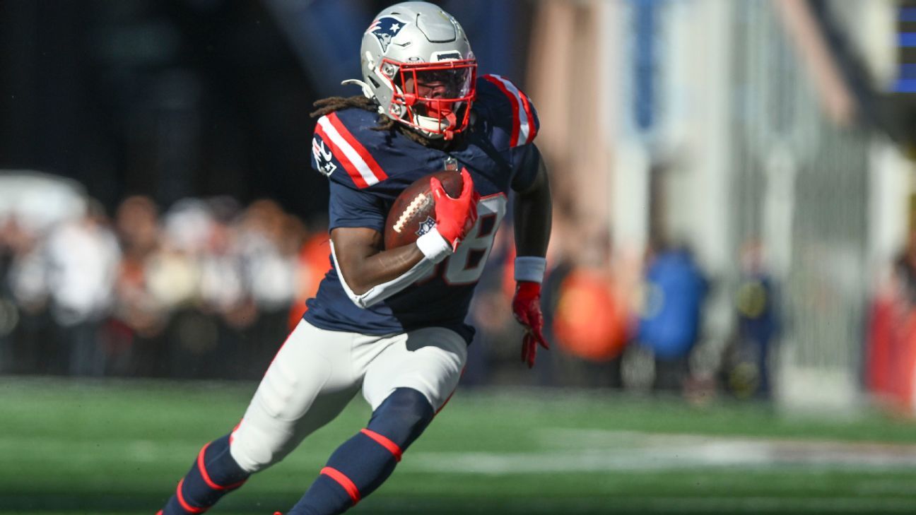 Pats RB Stevenson (toe) to sit out vs. Falcons
