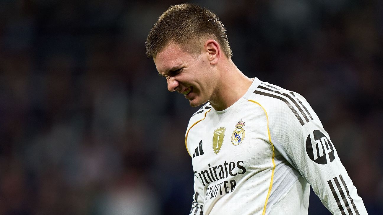 Mastantuono sofre lesão na virilha e desfalcará o Real Madrid contra o Liverpool na Champions League