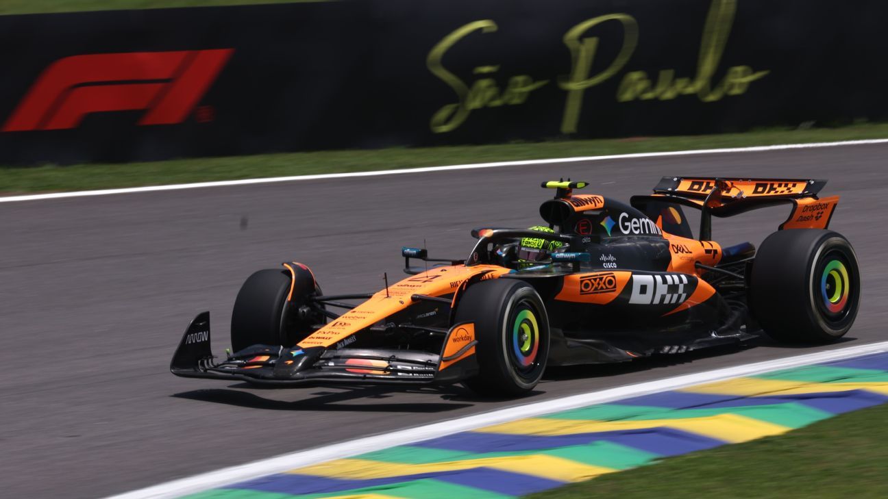 Lando Norris on pole in sprint qualifying