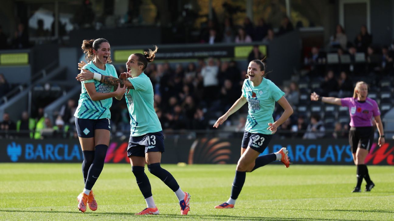 Man City lidera la WSL con Shaw; London City golea al Tottenham