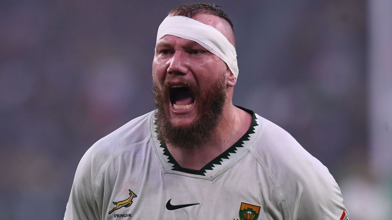 RG Snyman set for 50th Test as Springboks name team for Ireland showdown