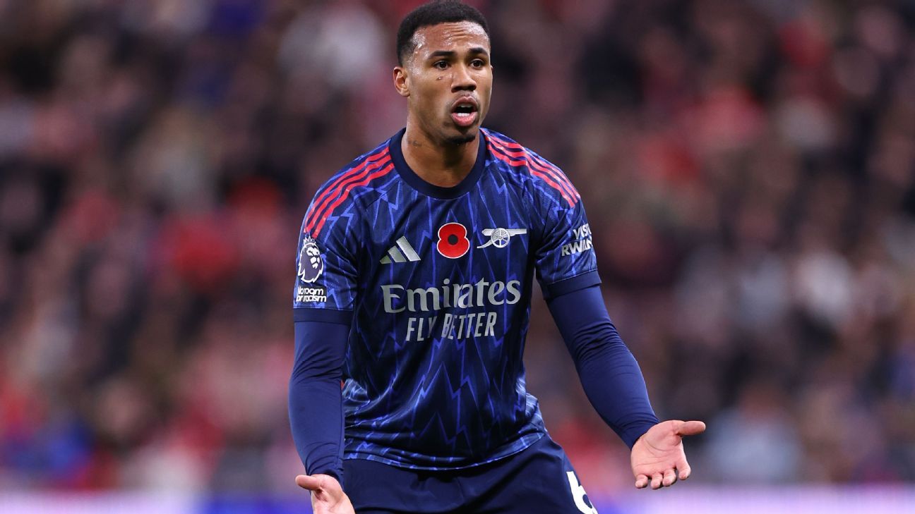 Игрок «Арсенала» Габриэль травмировался «на несколько недель» и пропустил игру с «Тоттенхэмом»