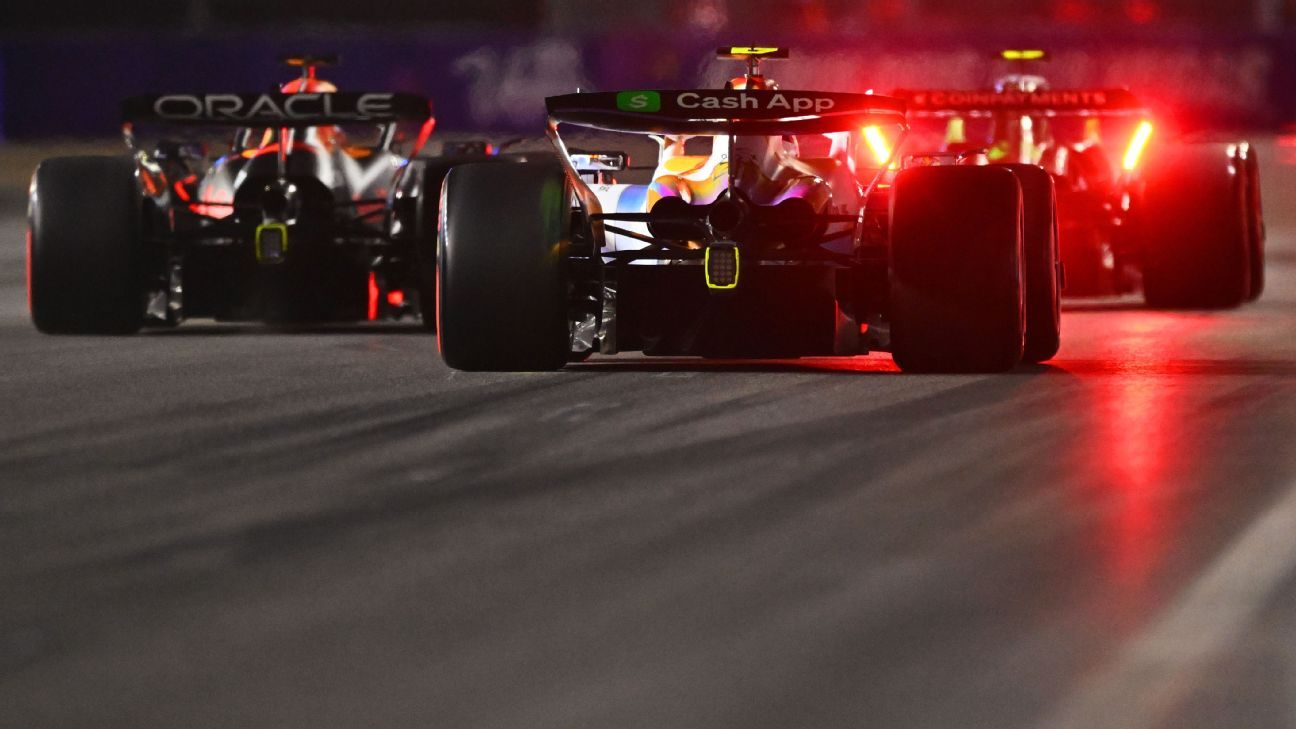 Bortoleto na frente de Leclerc e Russell na liderança: o último treino livre de Las Vegas