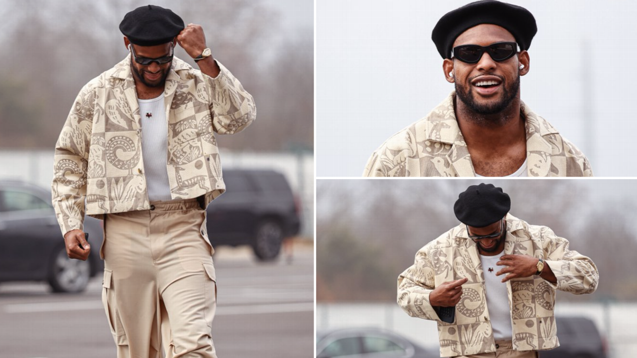 NFL Week 12's fashionable arrivals, featuring Chiefs' monochromatic looks