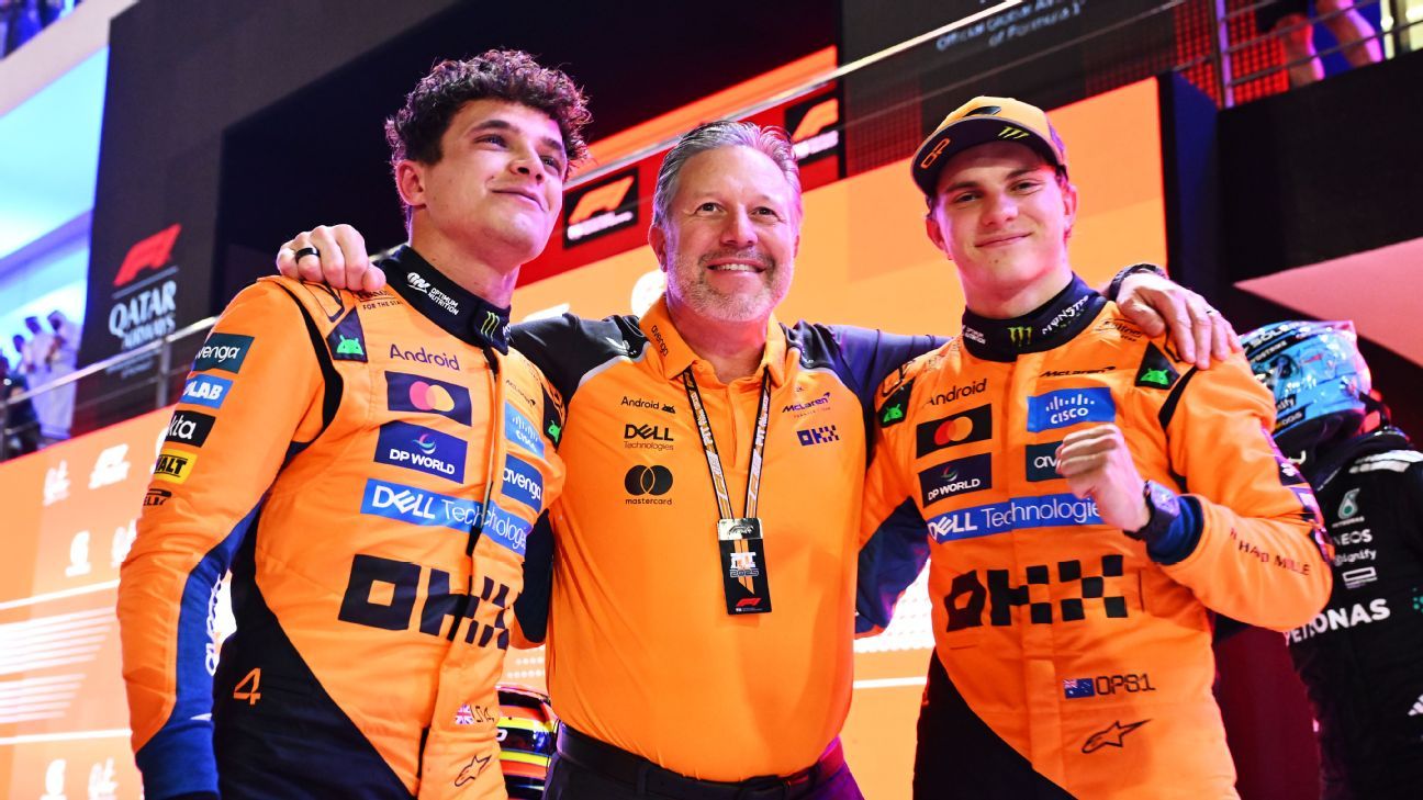 Piastri wins sprint race ahead of Russell